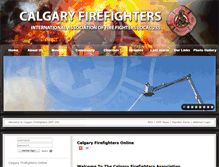 Tablet Screenshot of calgaryfirefighters.org